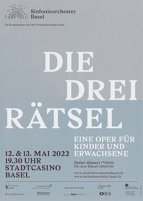 Die drei Rätsel, Sinfonieorchester Basel, Stadtcasino Basel