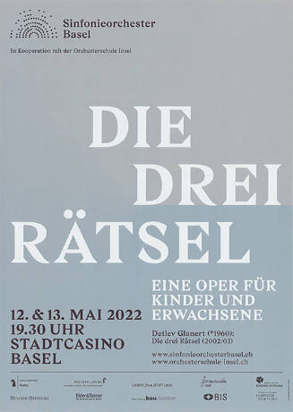 Die drei Rätsel, Sinfonieorchester Basel, Stadtcasino Basel