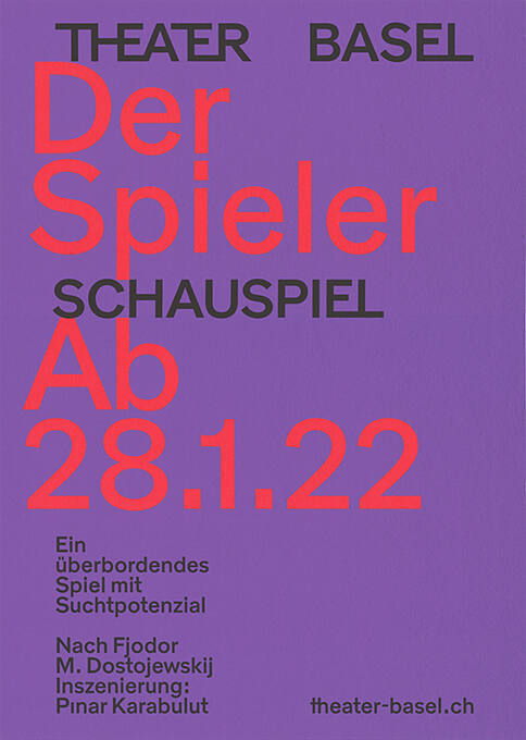 Der Spieler, Schauspiel, Theater Basel