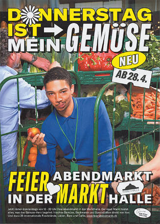 Donnerstag ist mein Gemüse, Feierabendmarkt in der Markthalle