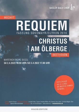 Requiem, Christus am Ölberge, Martinskirche Basel