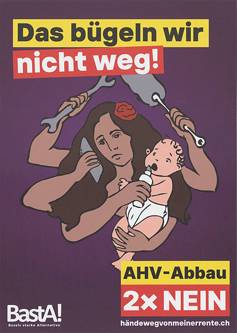 Das bügeln wir nicht weg! AHV-Abbau 2 × Nein, Basta!