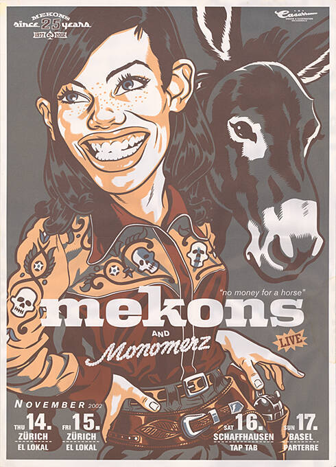 Mekons and Monomerz, Zürich El Lokal, Schaffhausen Tap Tab, Basel Parterre