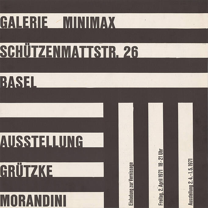 Grützke, Morandini, Galerie Minimax