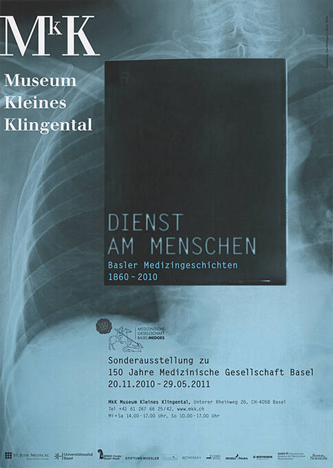 Dienst am Menschen, Basler Medizingeschichten 1860–2010, Museum Kleines Klingental