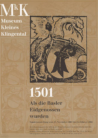 1501, Als die Basler Eidgenossen wurden, Museum Kleines Klingental