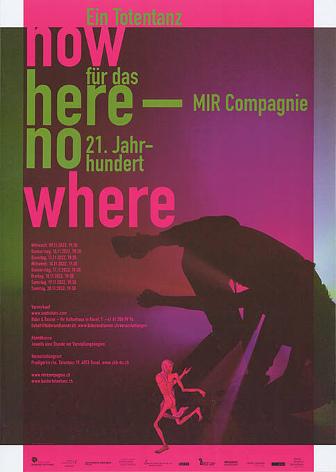 Now here – no where, Mir Compagnie, Predigerkirche Basel