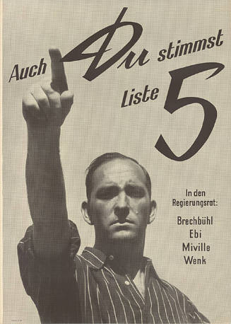 Auch Du stimmst Liste 5, Brechbühl, Ebi, Miville, Wenk