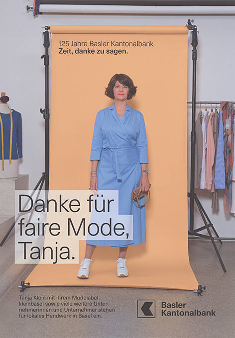 Danke für die faire Mode, Tanja. Basler Kantonalbank