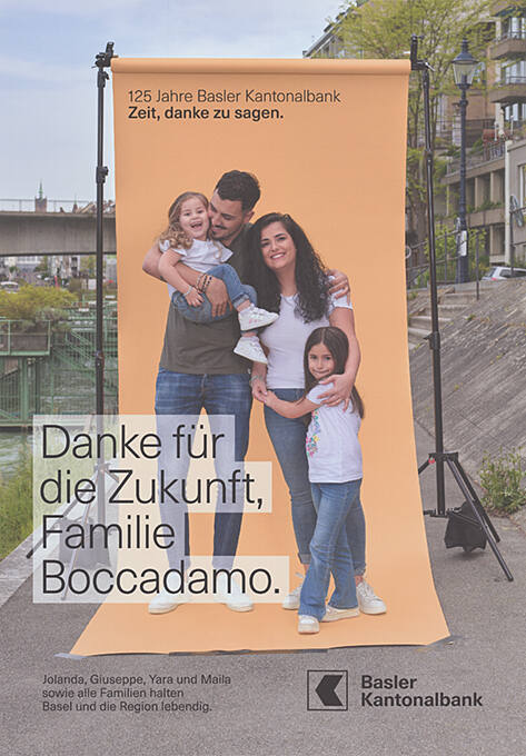 Danke für die Zukunft, Familie Boccadamo. Basler Kantonalbank