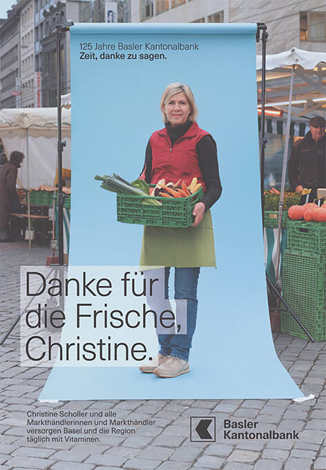 Danke für die Frische, Christine. Basler Kantonalbank