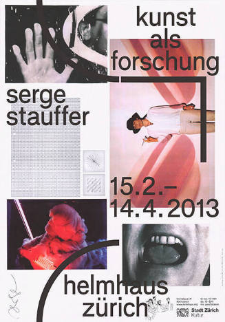 Serge Stauffer, Kunst als Forschung, Helmhaus Zürich