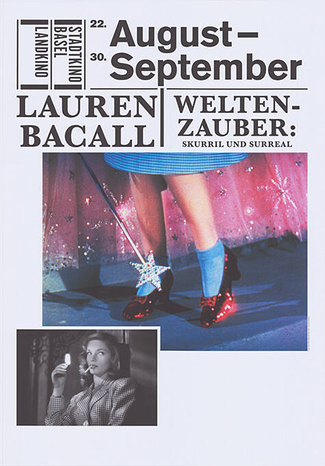 August–September, Lauren Bacall, Weltenzauber, Stadtkino Basel, Landkino
