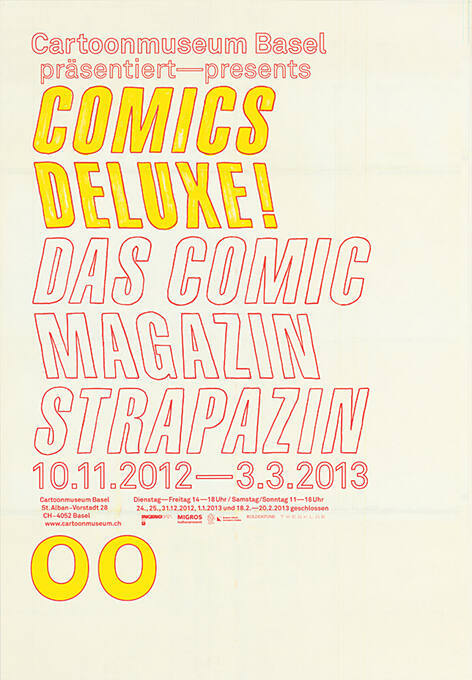 Comics deluxe! Das Comic Magazin Strapazin, Cartoonmuseum Basel