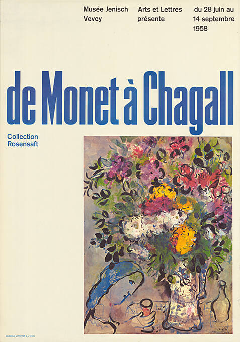 De Monet à Chagall, Collection Rosensaft, Musée Jenisch Vevey