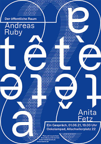 Tête-à-tête, Der öffentliche Raum, Andreas Ruby, Anita Fetz, Oekolampad