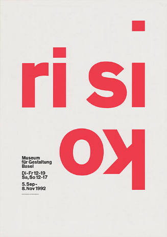 Risiko, Museum für Gestaltung Basel